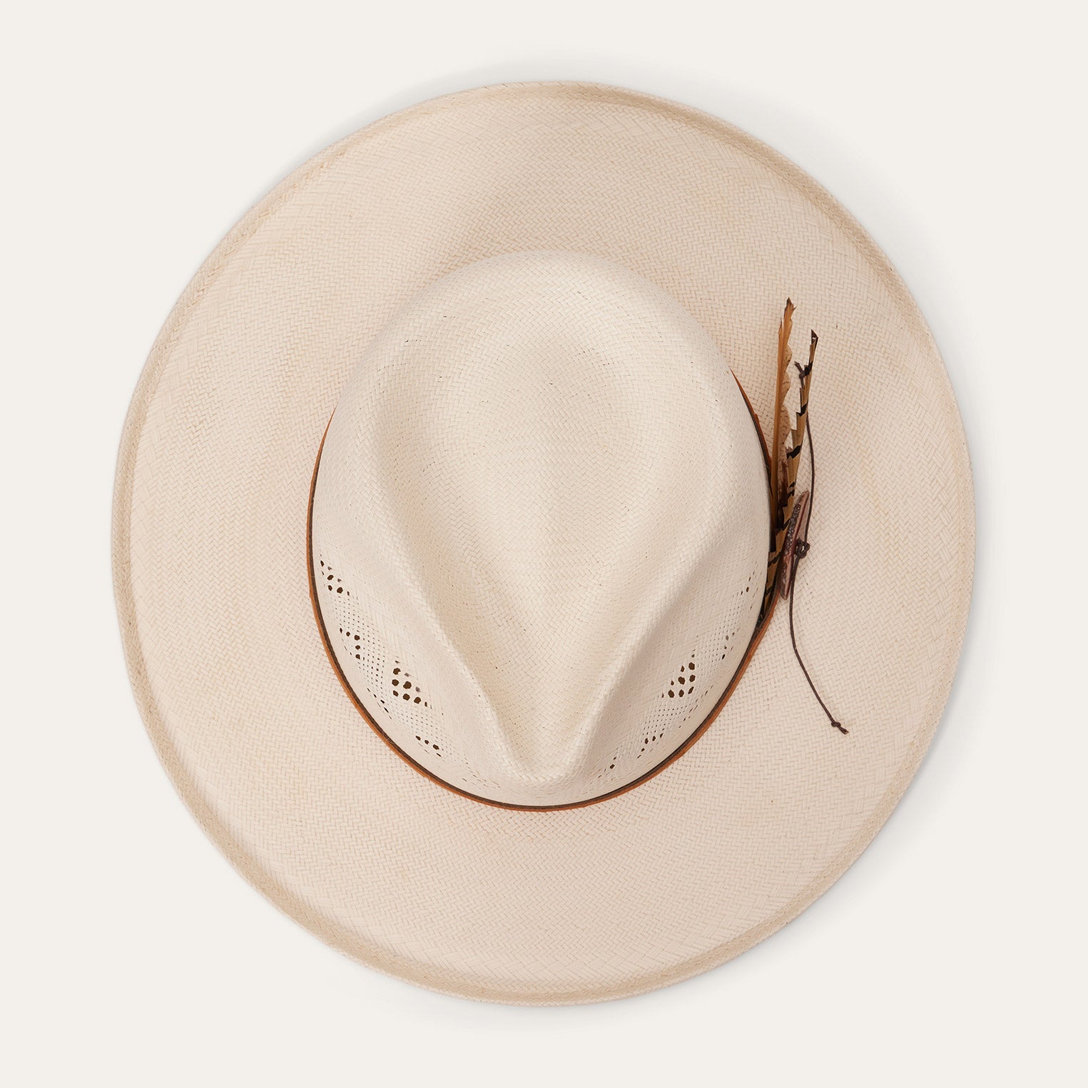 Andromeda Vented Straw Fedora | Stetson Natural