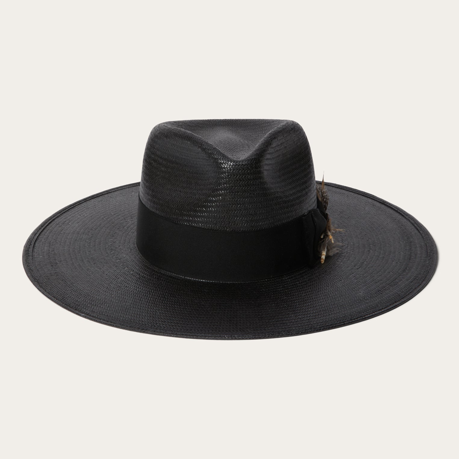 Atacama Straw Fedora | Stetson Black