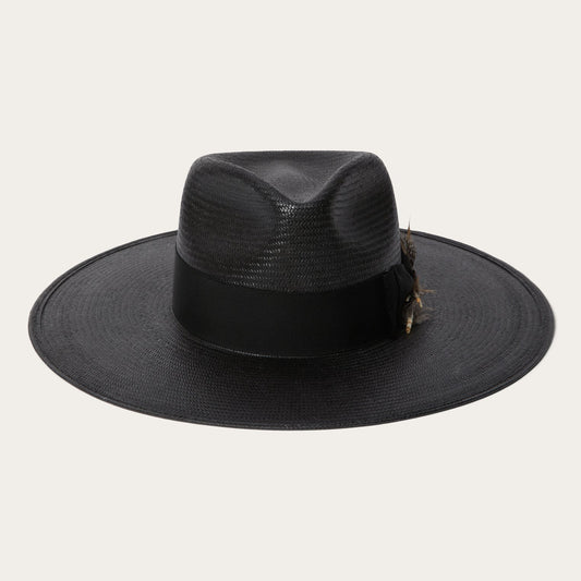 Atacama Straw Fedora | Stetson Black