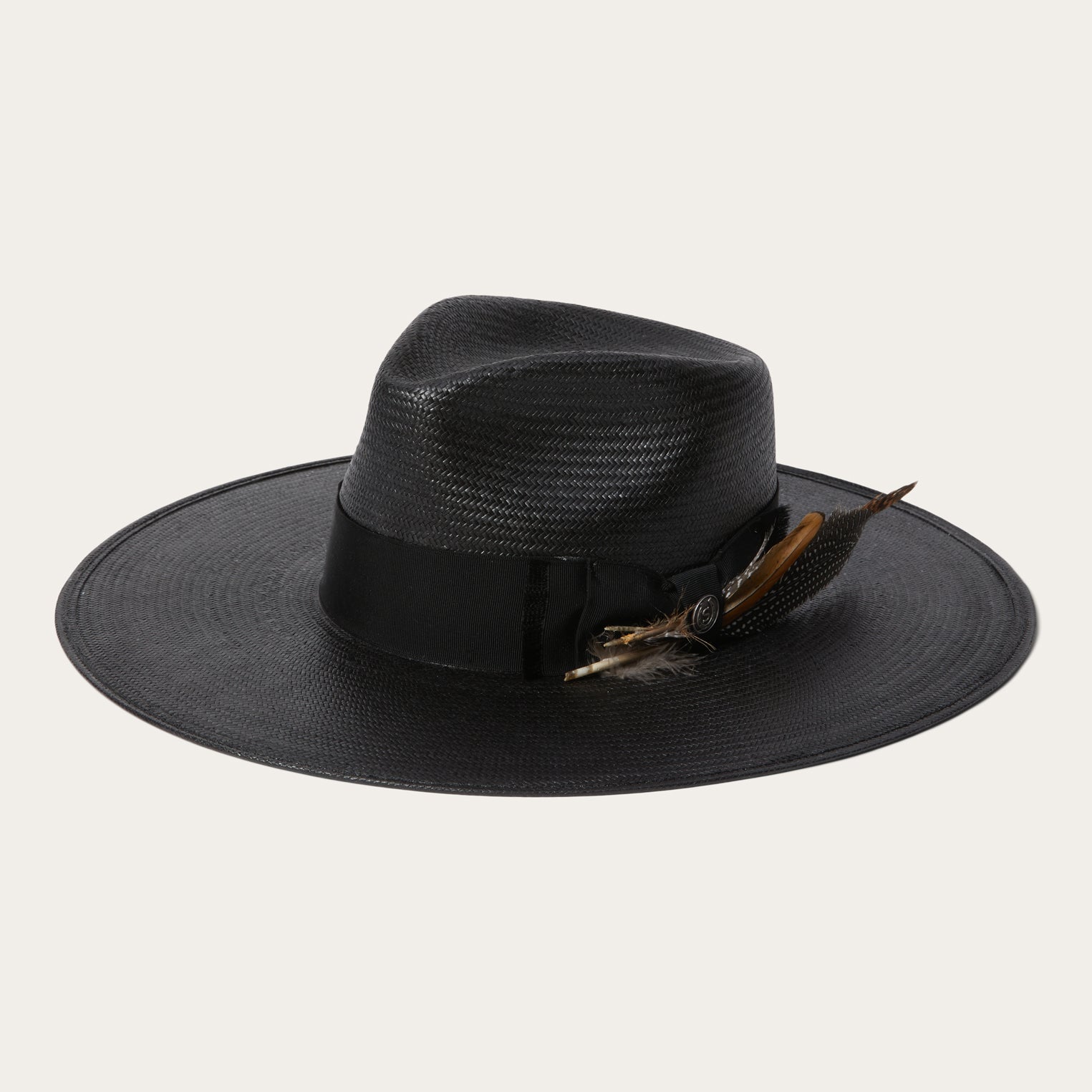 Atacama Straw Fedora | Stetson Black