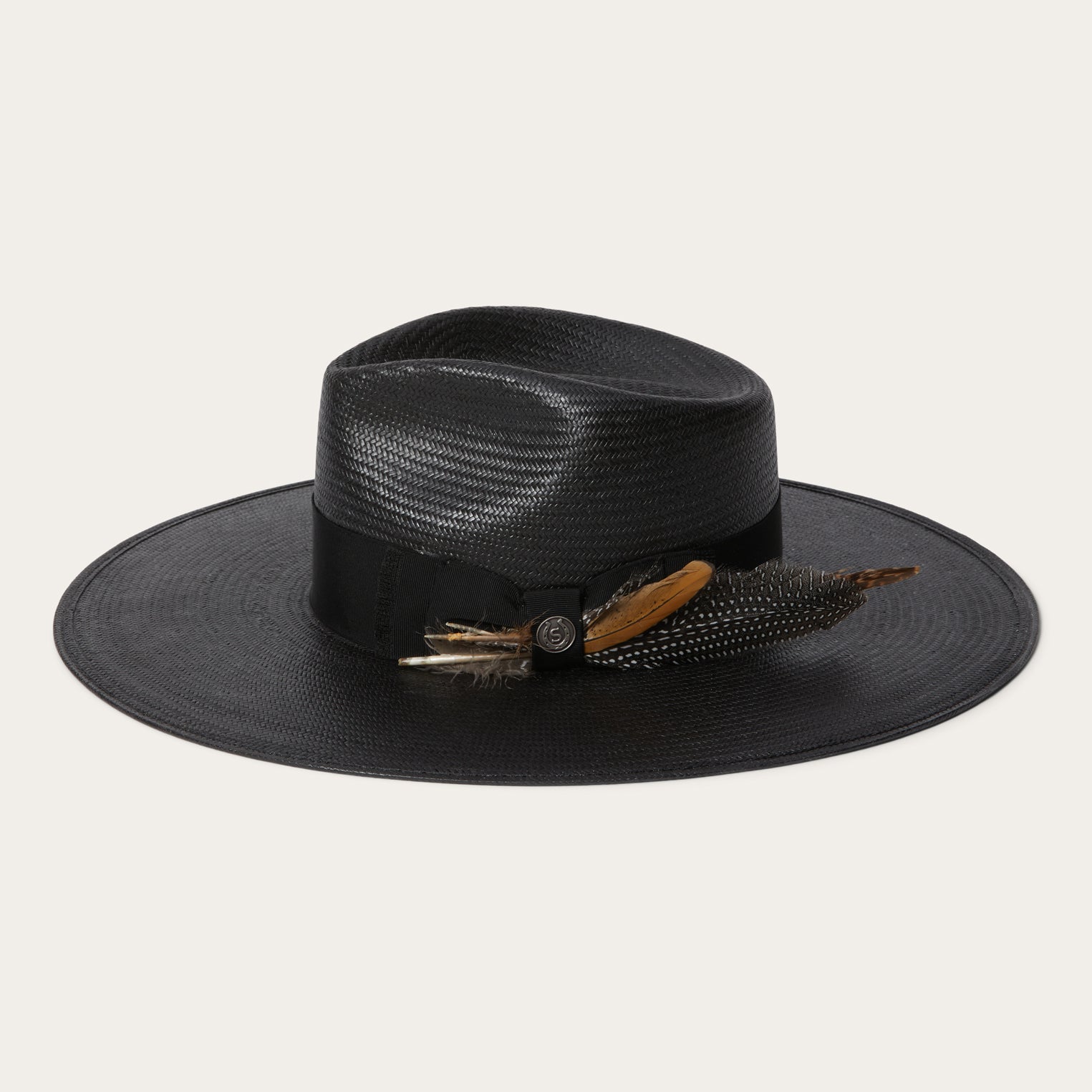 Atacama Straw Fedora | Stetson Black