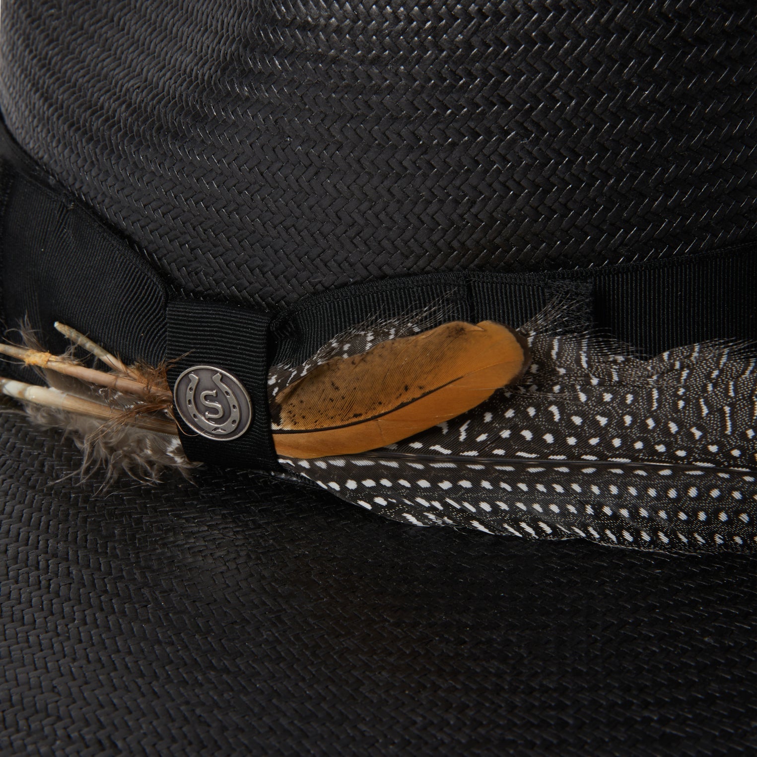 Atacama Straw Fedora | Stetson Black