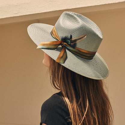 Caelus Straw Fedora | Stetson Seafoam
