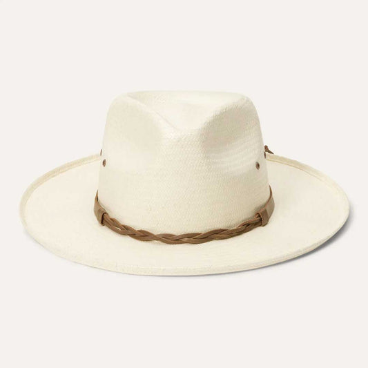 Helena Straw Fedora | Stetson Natural