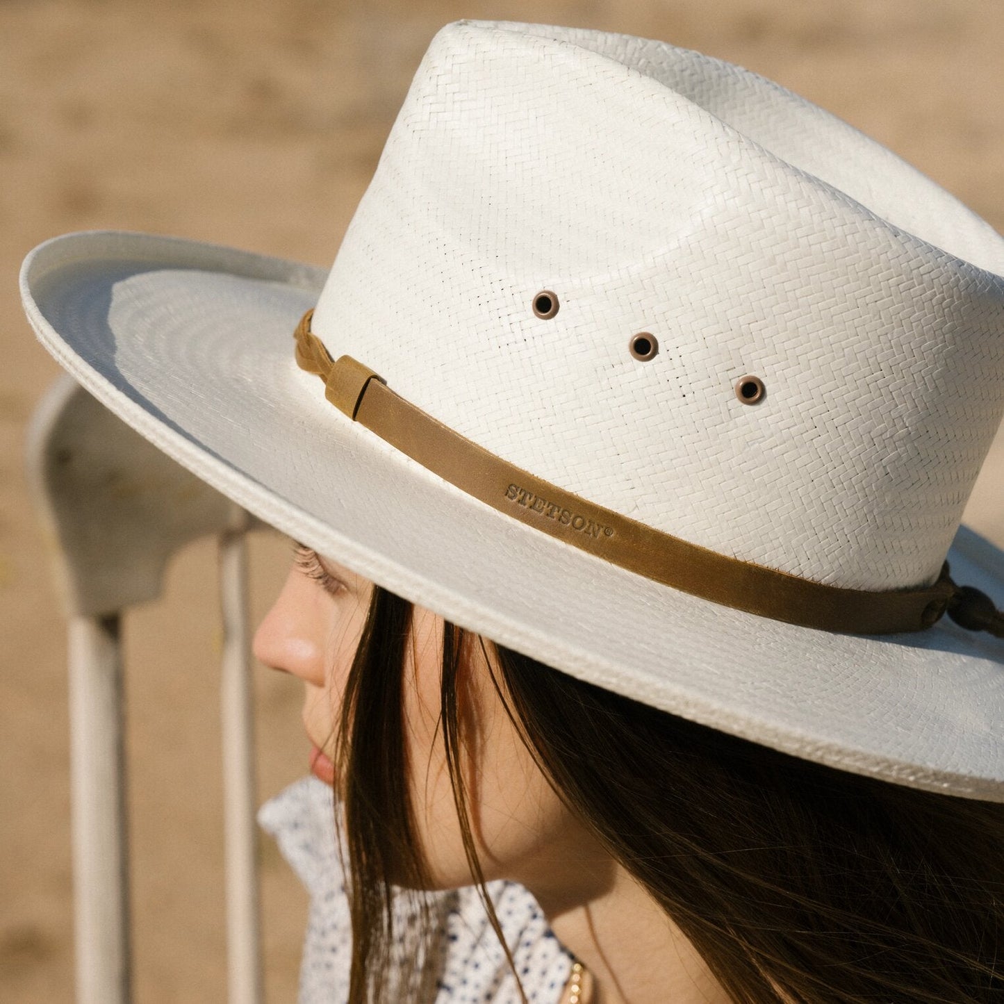 Helena Straw Fedora | Stetson Natural