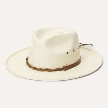Helena Straw Fedora | Stetson Natural