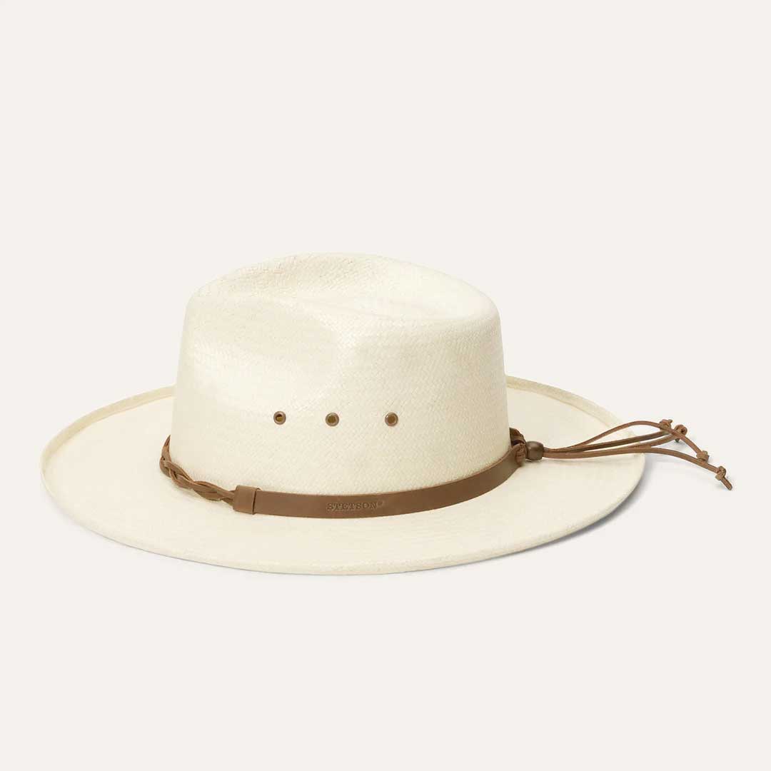 Helena Straw Fedora | Stetson Natural