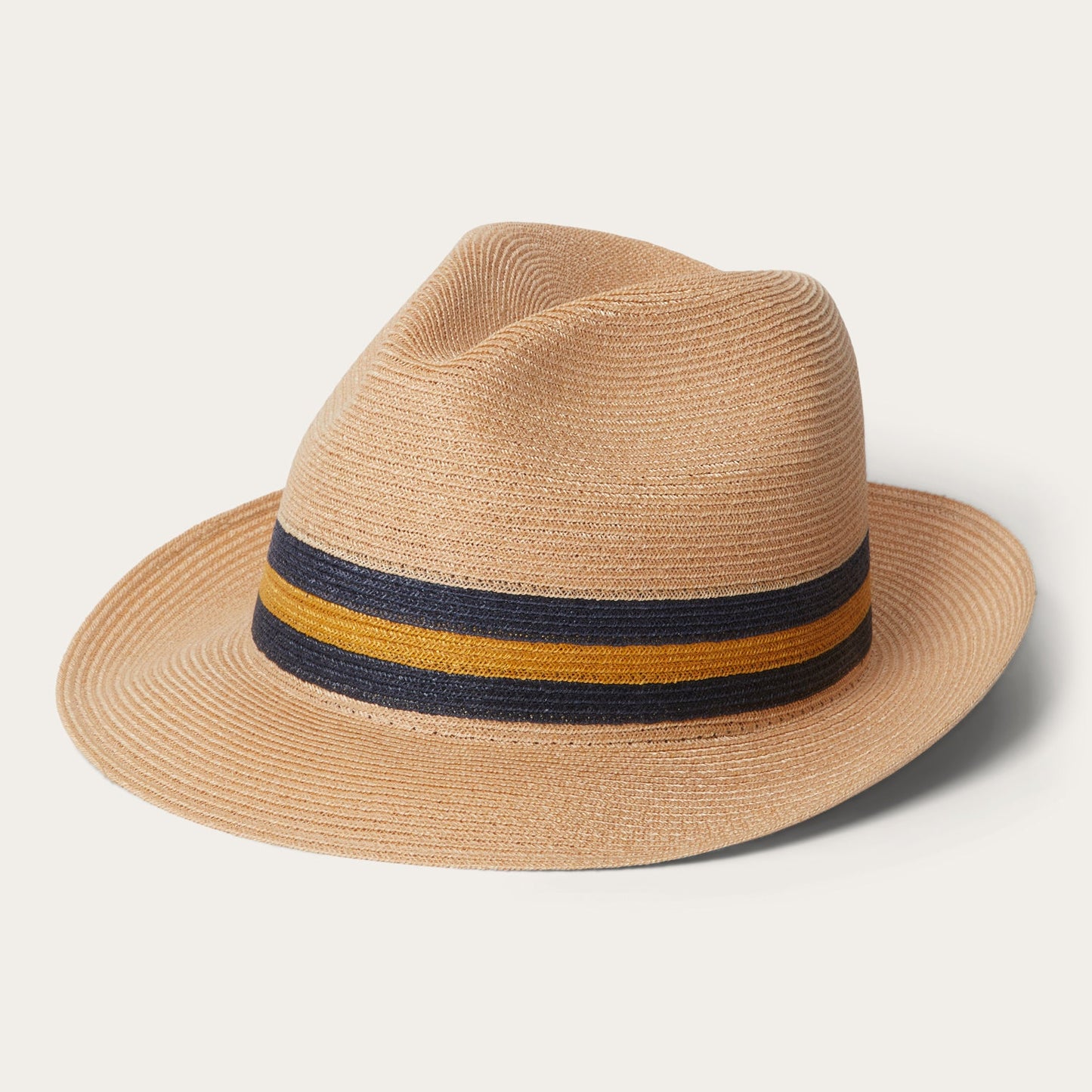 Triad Straw Fedora | Stetson Mustard