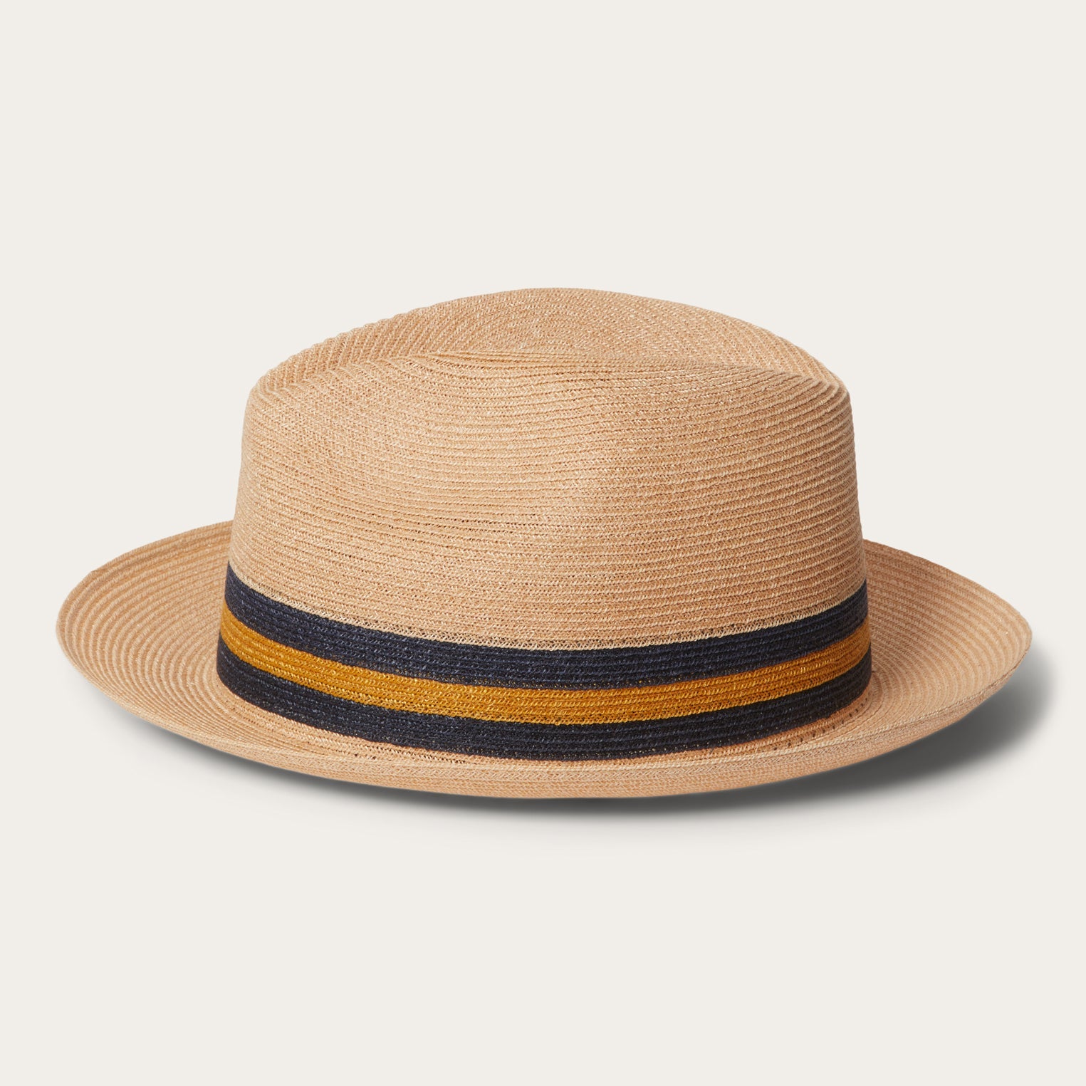 Triad Straw Fedora | Stetson Mustard