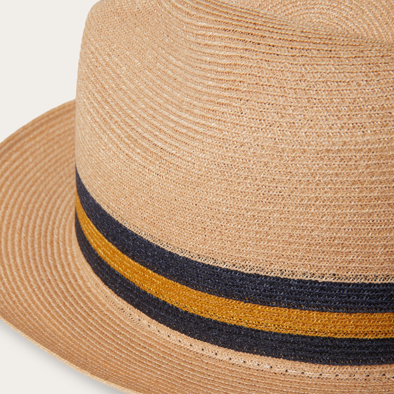 Triad Straw Fedora | Stetson Mustard