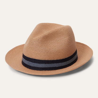 Triad Straw Fedora | Stetson Turquoise