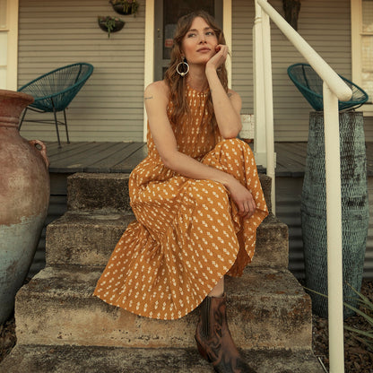 Aztec Dress | Stetson Yellow