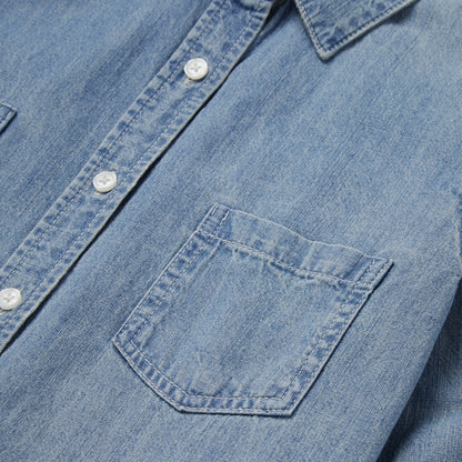 Long-Sleeved Denim Shirt | Stetson Blue