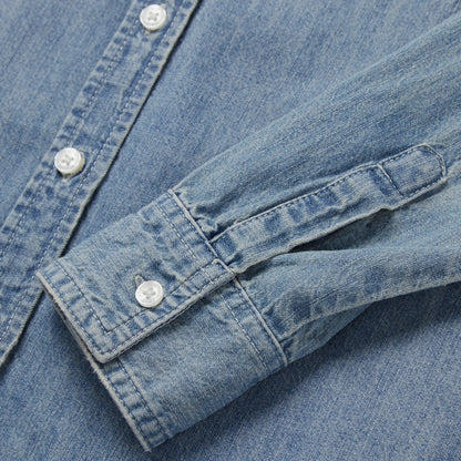 Long-Sleeved Denim Shirt | Stetson Blue