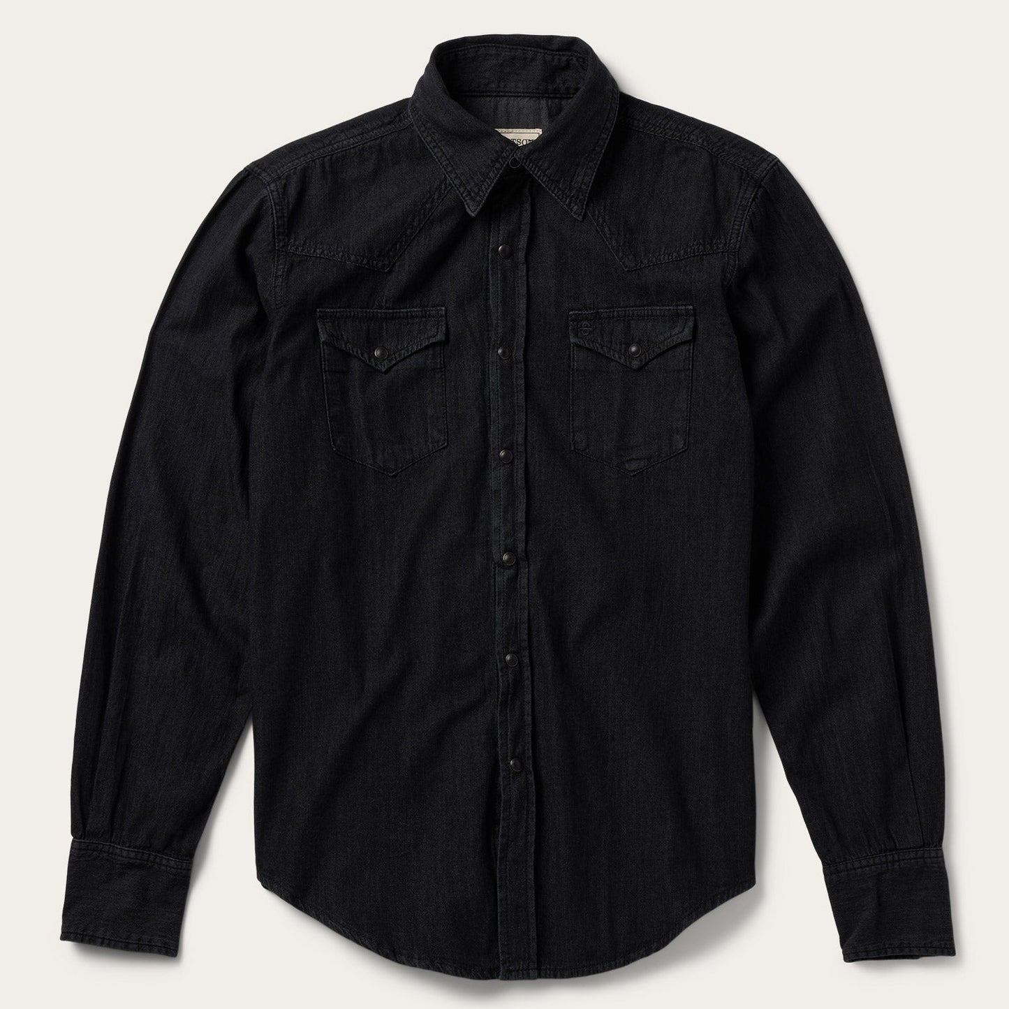 Modern Denim Western Shirt | Stetson Black