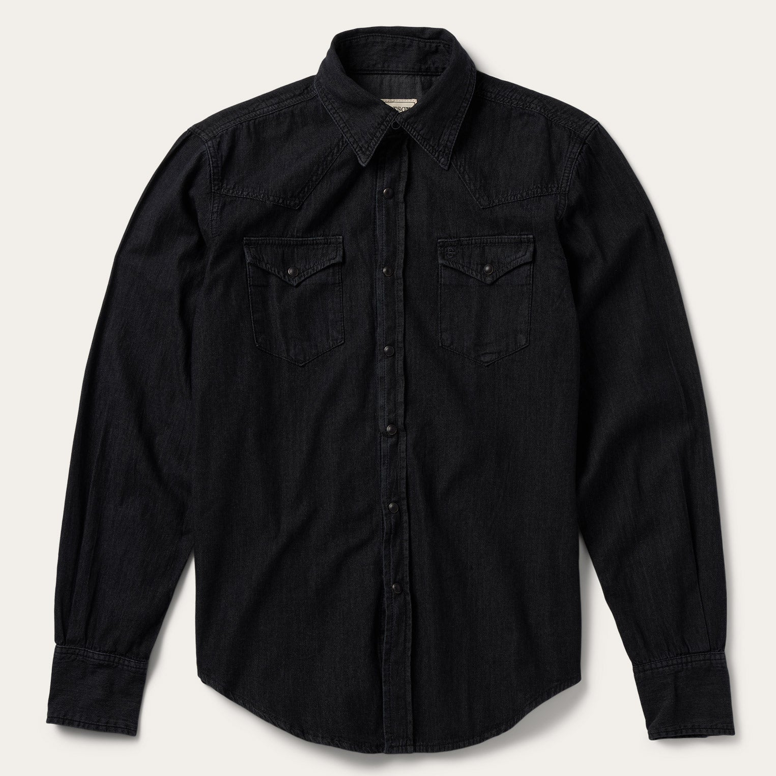 Modern Denim Western Shirt | Stetson Black
