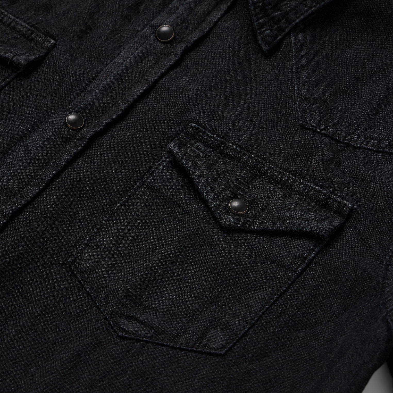 Modern Denim Western Shirt | Stetson Black