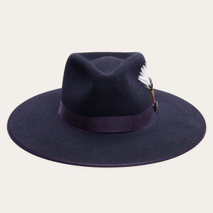 Midtown Wide Flat Brim Hat | Stetson Navy