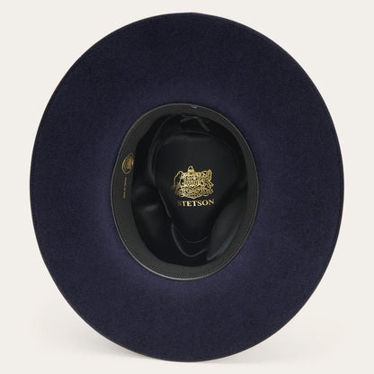 Midtown Wide Flat Brim Hat | Stetson Navy