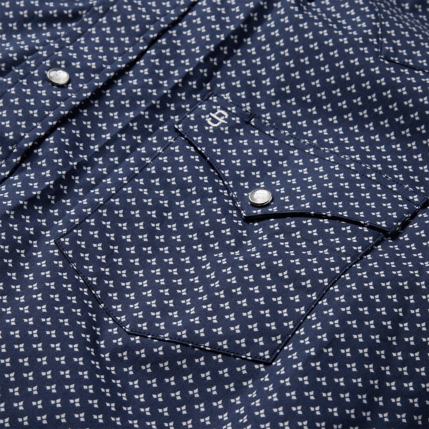 Blue Polaris Geo Print Western Shirt | Stetson Blue