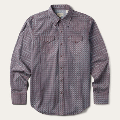 Chevron Grid Shirt | Stetson Brown