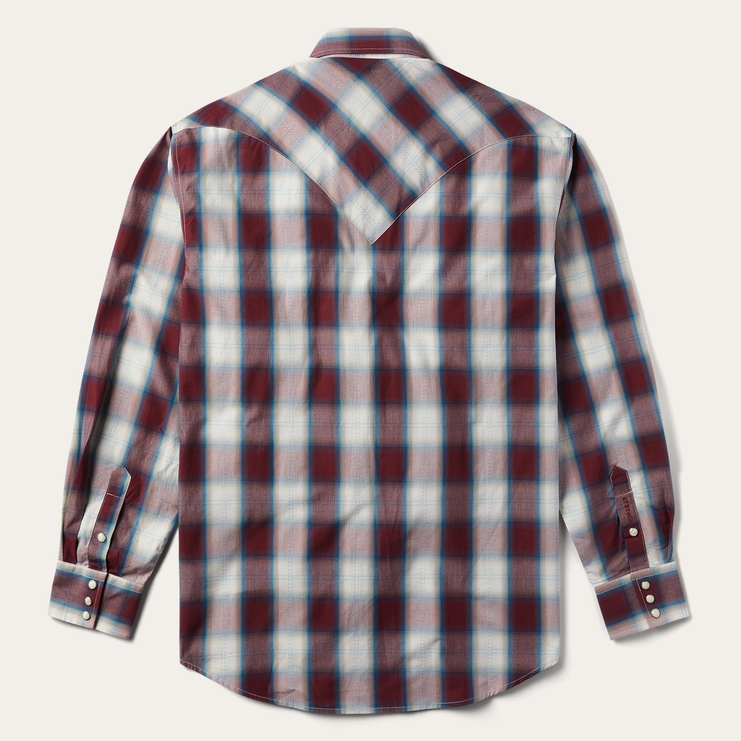Wine Plaid Shirt | Stetson Wine