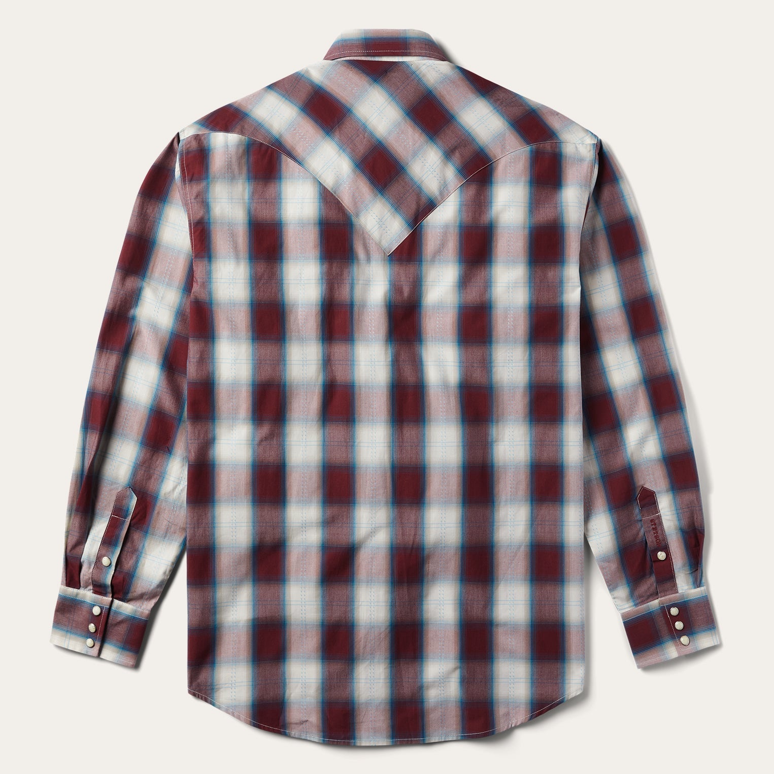 Wine Plaid Shirt | Stetson Wine