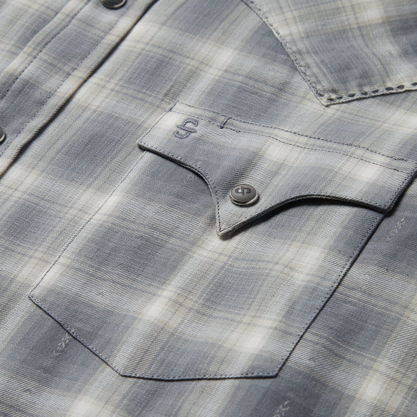 Dobby Twill Plaid Shirt | Stetson Brown