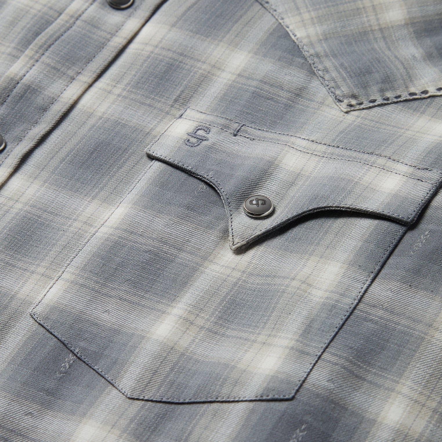 Dobby Twill Plaid Shirt | Stetson Brown