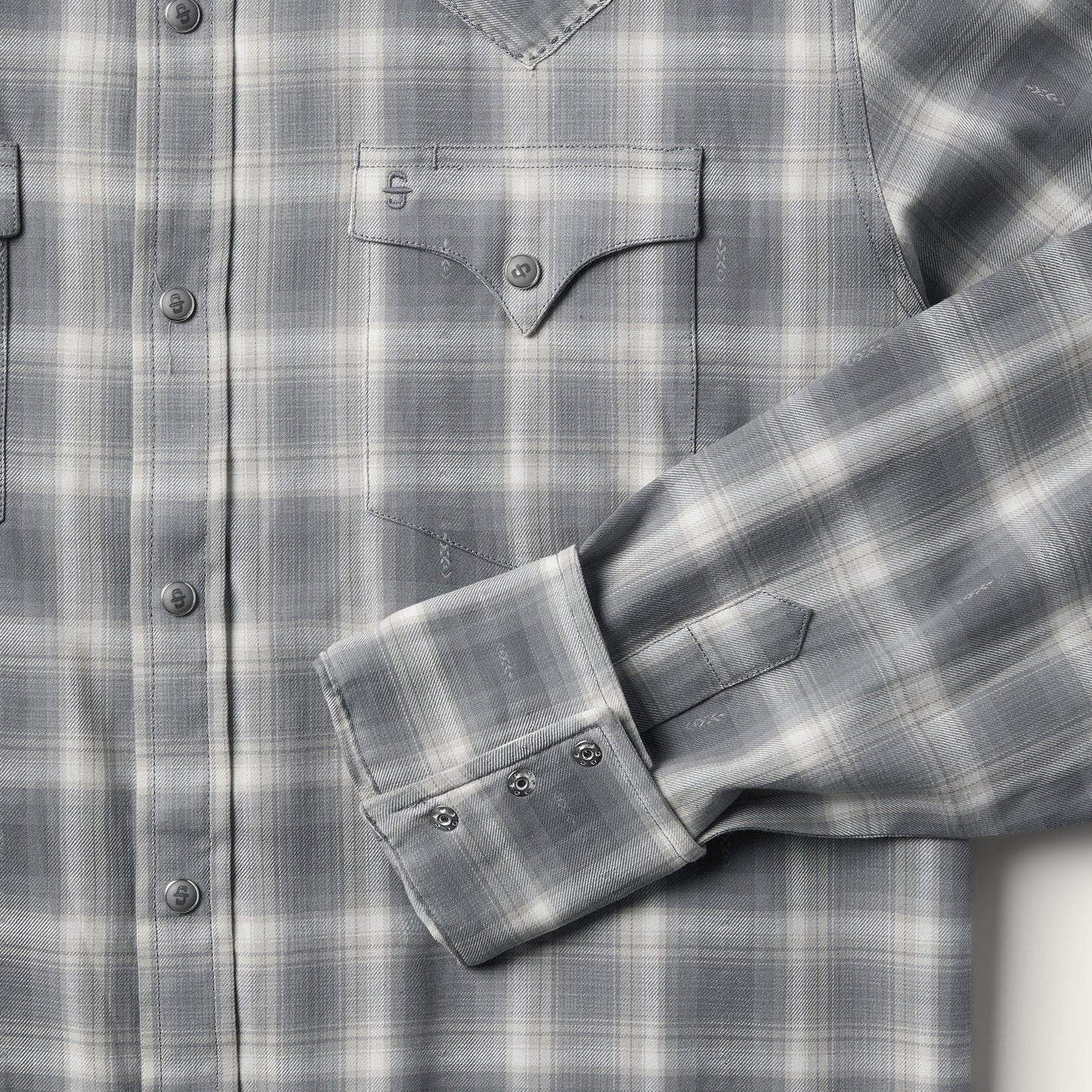 Dobby Twill Plaid Shirt | Stetson Brown