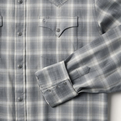 Dobby Twill Plaid Shirt | Stetson Brown