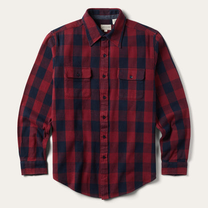 Buffalo Check Twill Shirt | Stetson Red