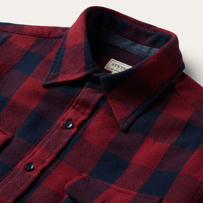 Buffalo Check Twill Shirt | Stetson Red