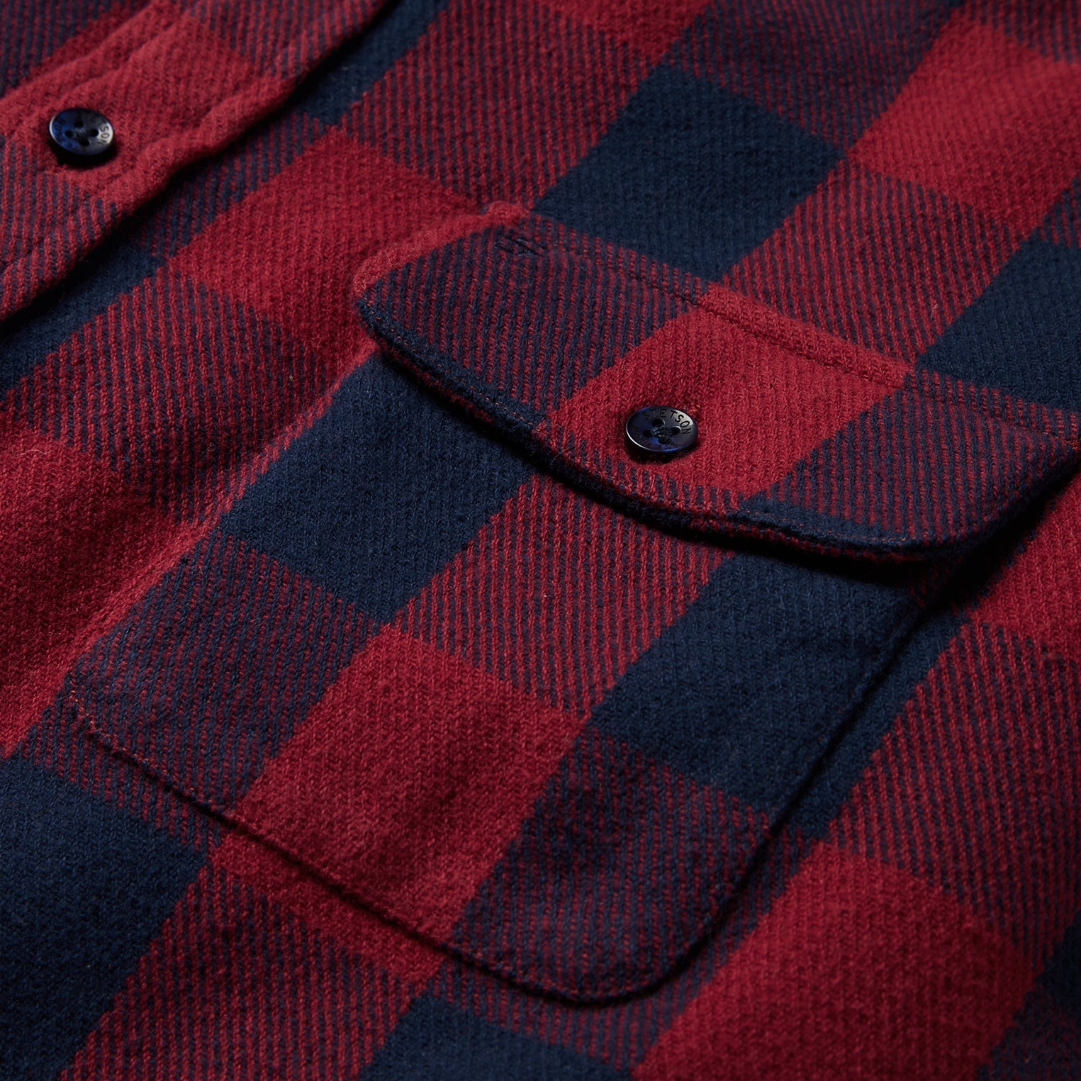 Buffalo Check Twill Shirt | Stetson Red