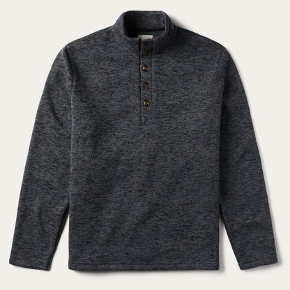 Grey Bonded Knit Sweater | Stetson Grey