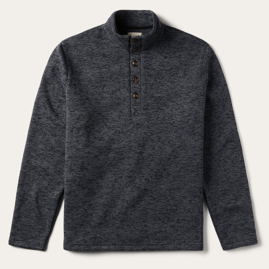Grey Bonded Knit Sweater | Stetson Grey