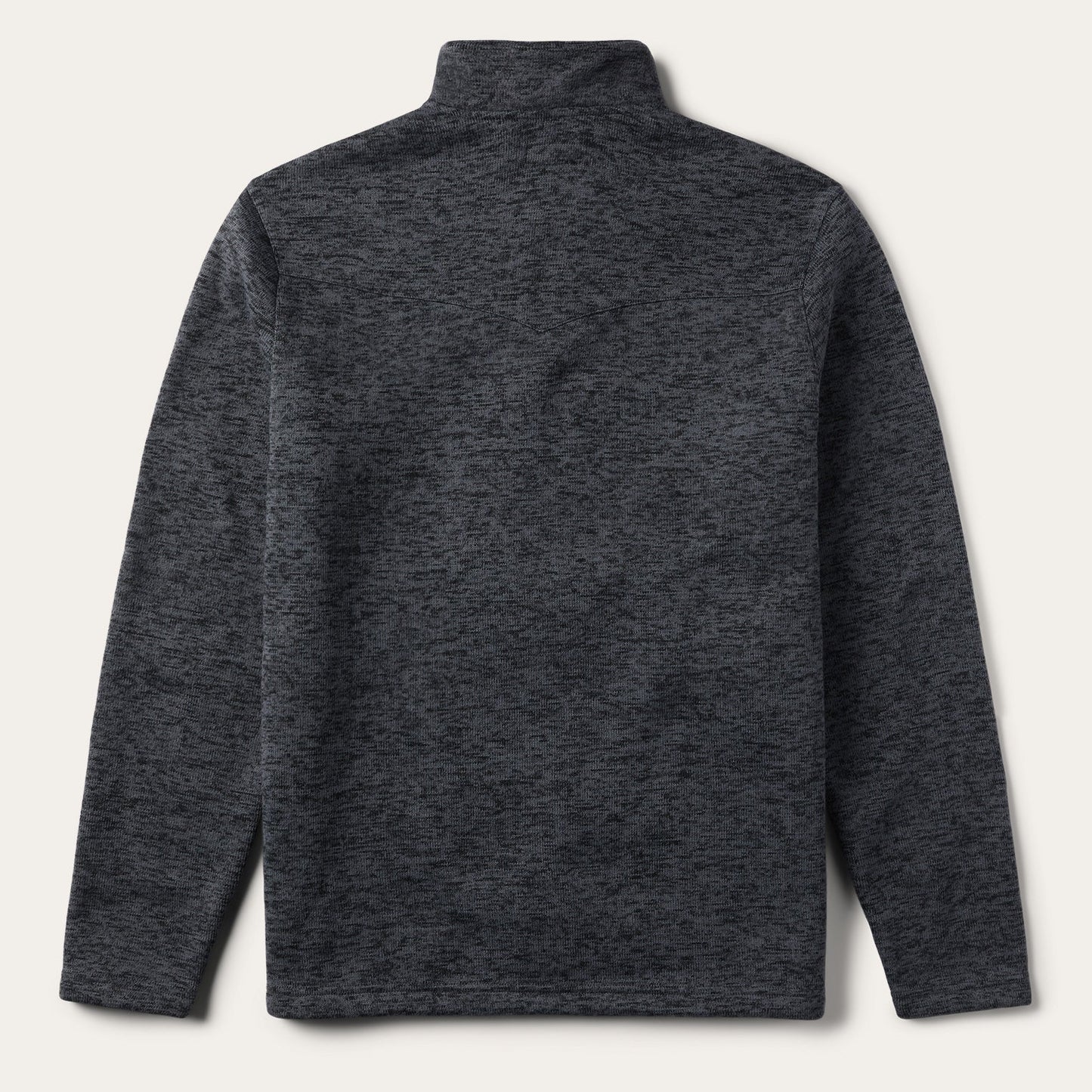 Grey Bonded Knit Sweater | Stetson Grey