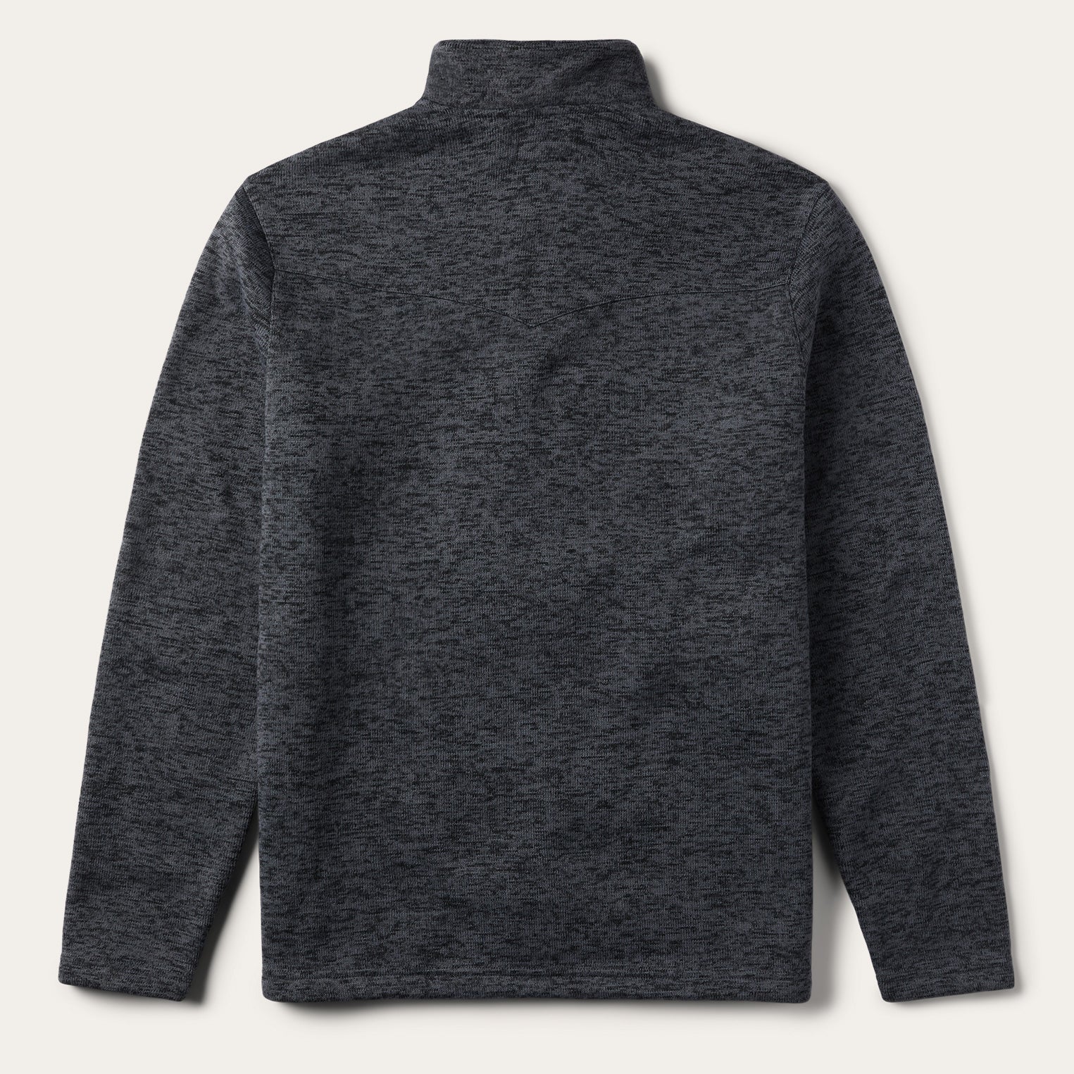 Grey Bonded Knit Sweater | Stetson Grey