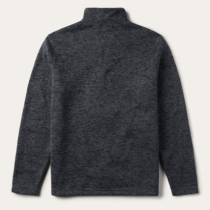 Grey Bonded Knit Sweater | Stetson Grey