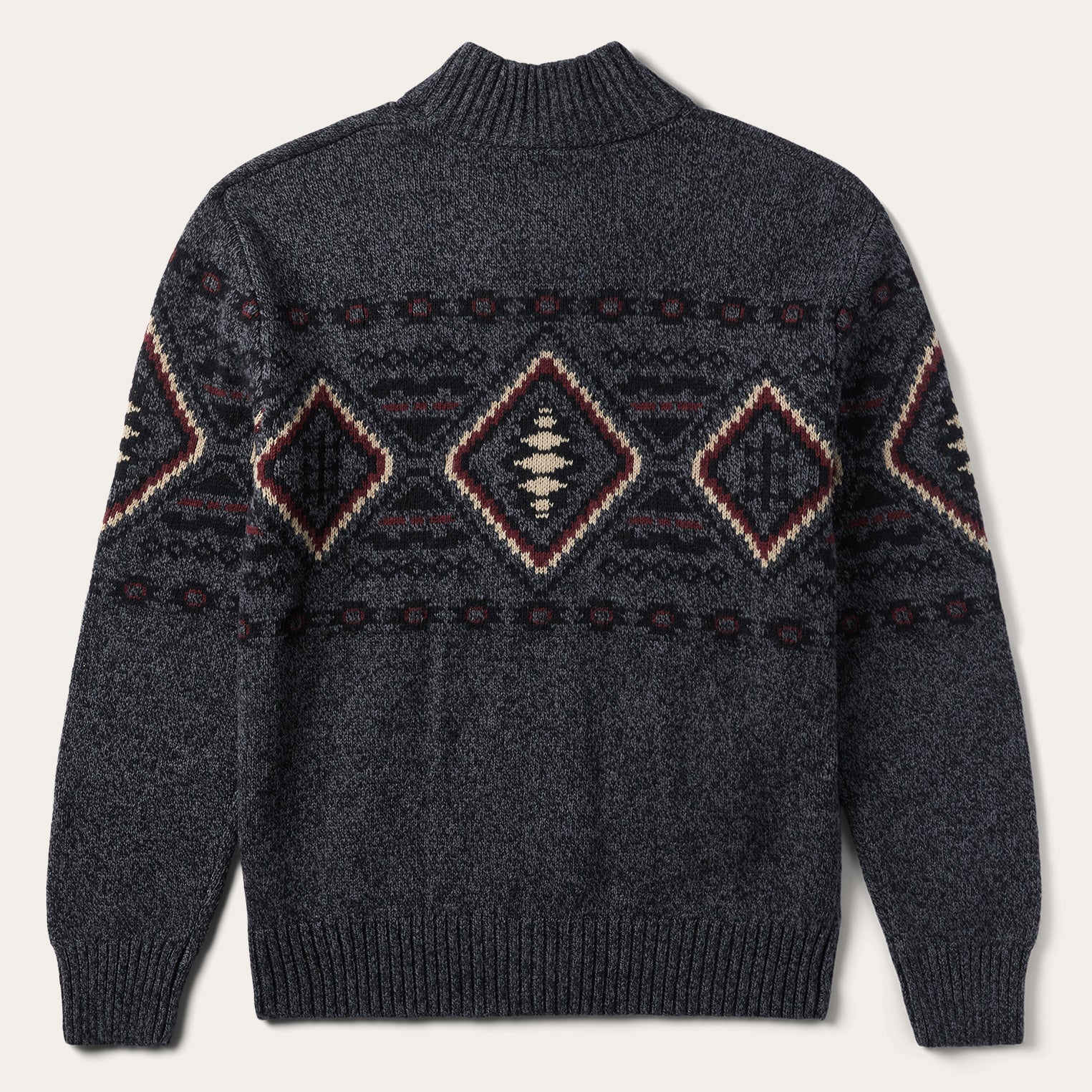 Horizontal Aztec Cardigan | Stetson Grey
