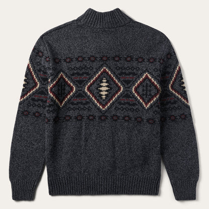 Horizontal Aztec Cardigan | Stetson Grey