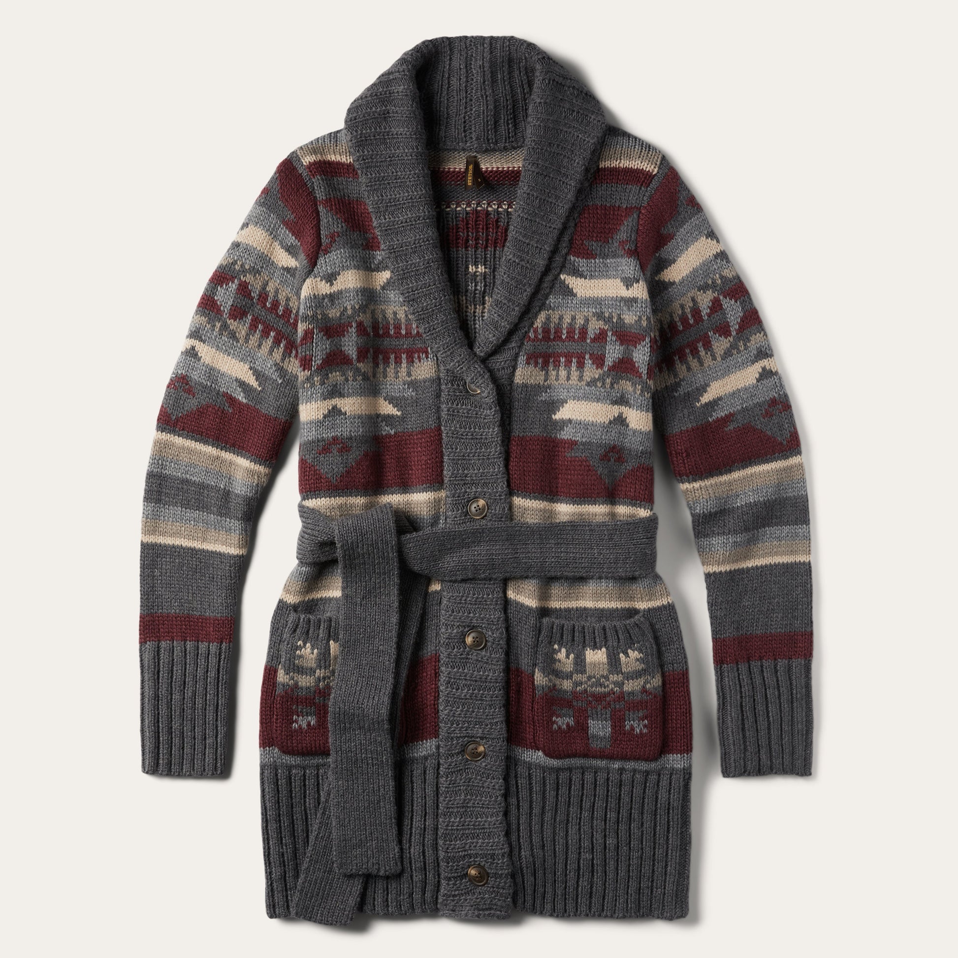 Aztec Belted Cardigan | Stetson Multi
