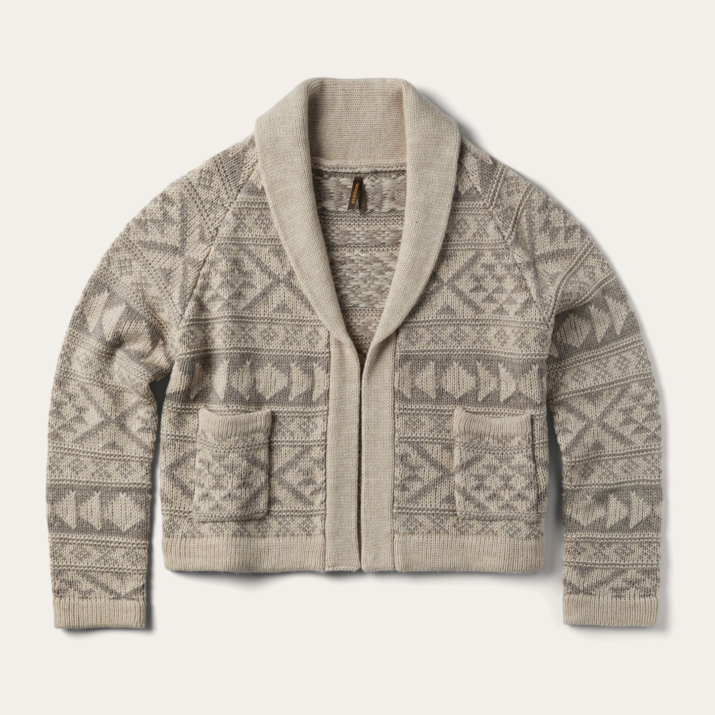 Cropped Shawl Collar Cardigan | Stetson Brown
