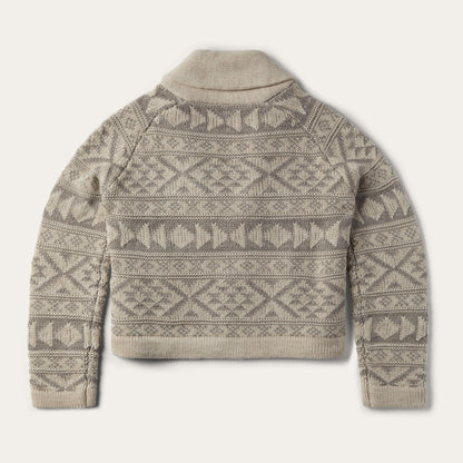 Cropped Shawl Collar Cardigan | Stetson Brown