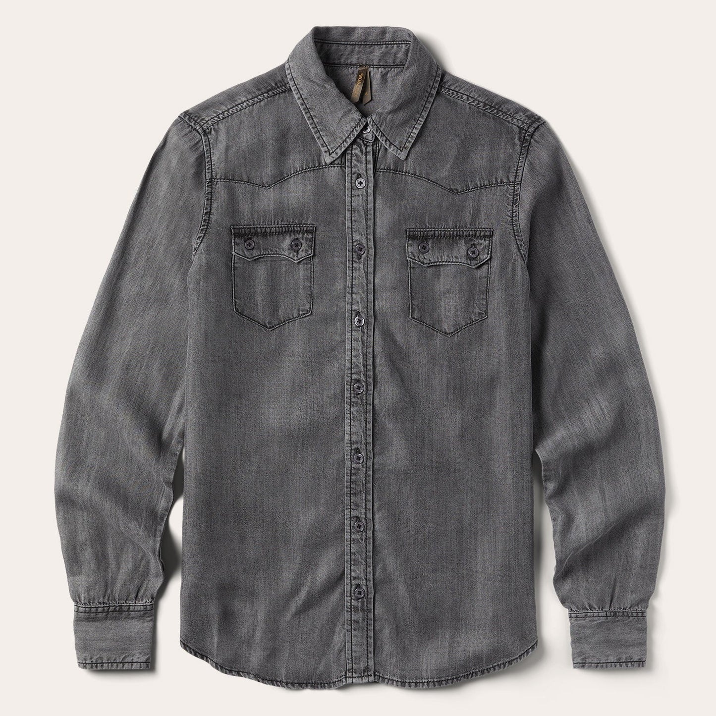 Boyfriend Fit Denim Shirt | Stetson Washed Black