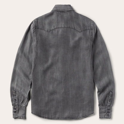 Boyfriend Fit Denim Shirt | Stetson Washed Black