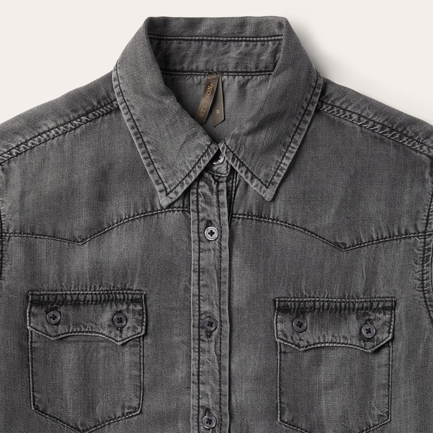 Boyfriend Fit Denim Shirt | Stetson Washed Black