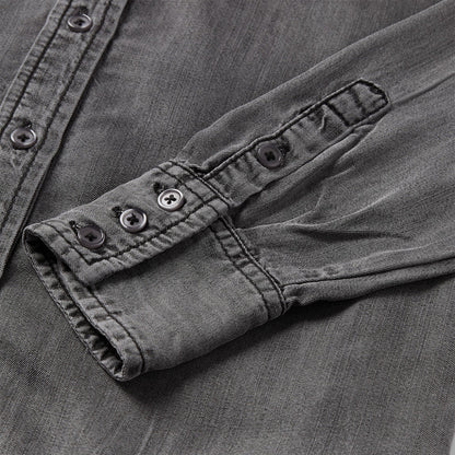Boyfriend Fit Denim Shirt | Stetson Washed Black