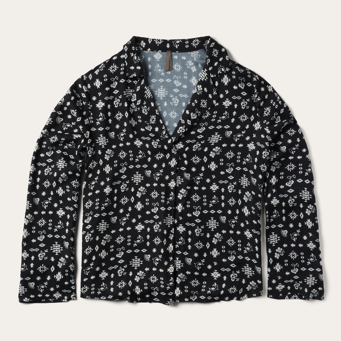 Southwestern Ditzy Print Blouse | Stetson Black