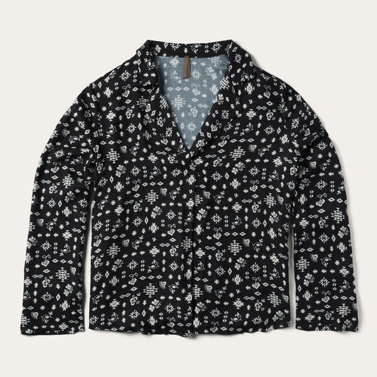 Southwestern Ditzy Print Blouse | Stetson Black